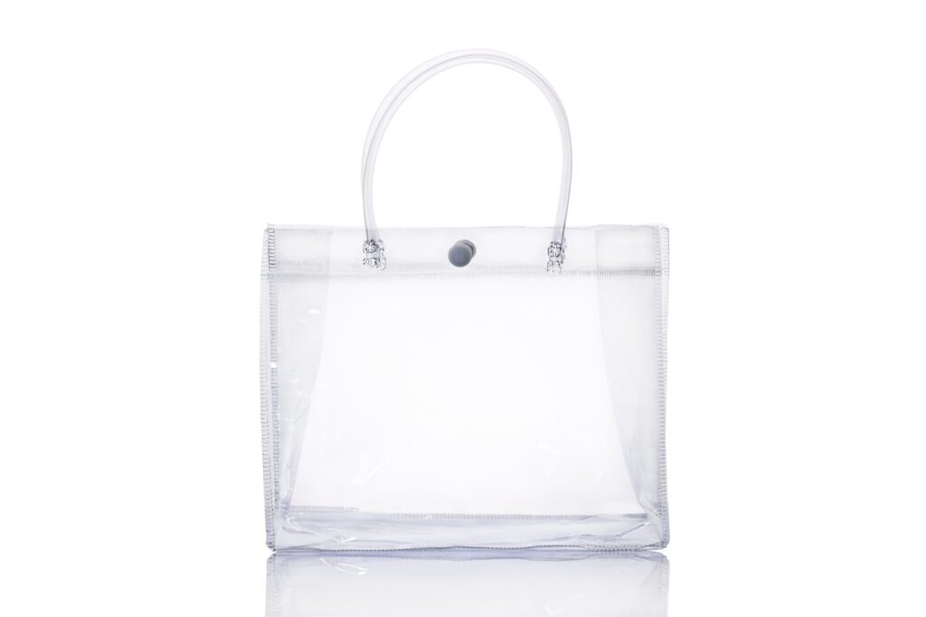 Transparent plastic bag